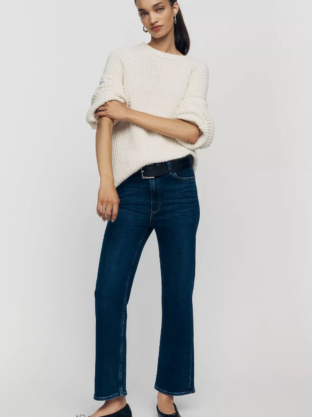 PAIGE Anessa Straight High-Rise Jeans
